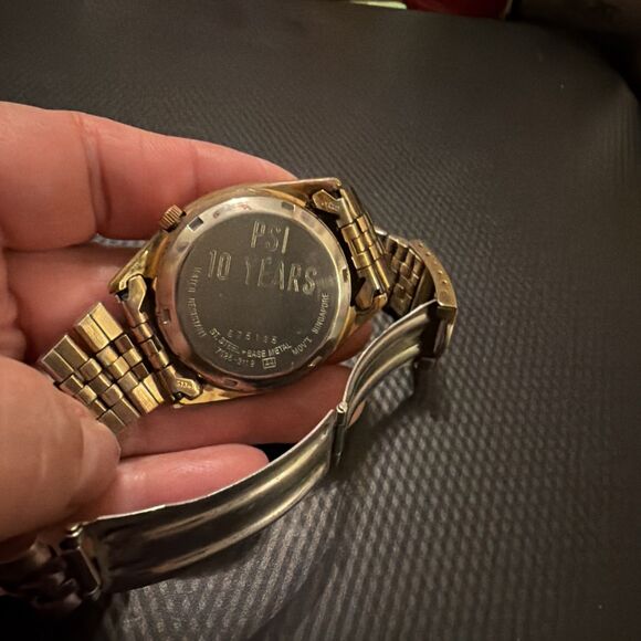 Vtg Seiko Automatic 7S26-3119 Mens Wrist Watch 21 Jewels Day/Date Gold Works GUC main image 9